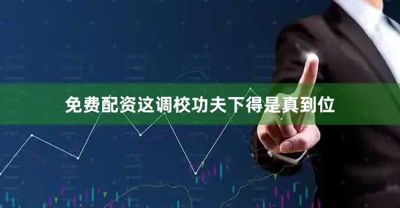 免费配资这调校功夫下得是真到位